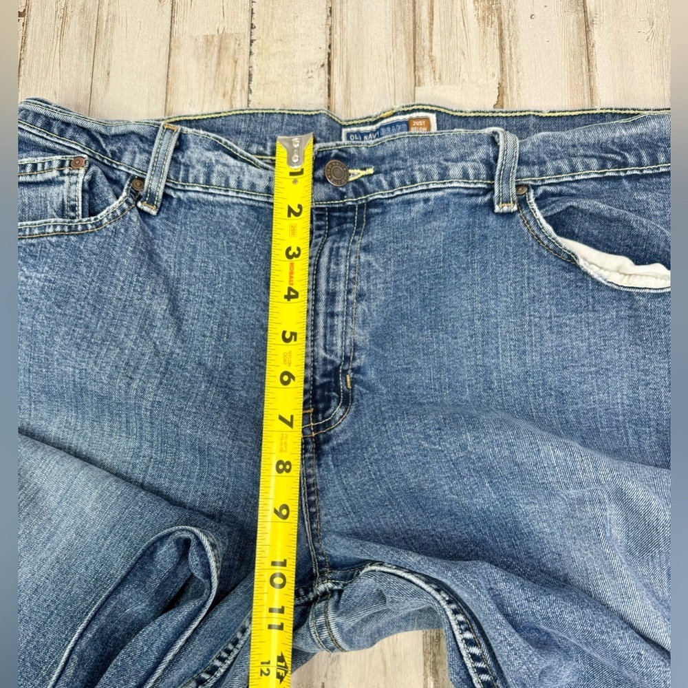 Vintage Old Navy Jeans Womens 18L Blue Mid Rise Wide Leg 38x33 Y2K Denim - Picture 6 of 10